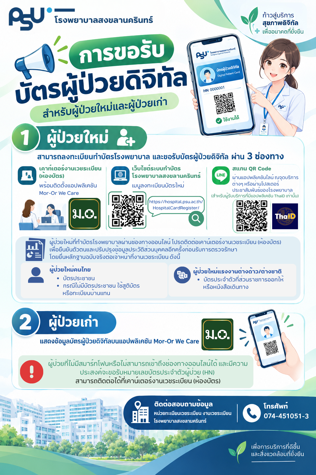ลงทะเบียนผู้ป่วยใหม่ ง่ายและไวภายใน 2 นาที ผ่านThaiID